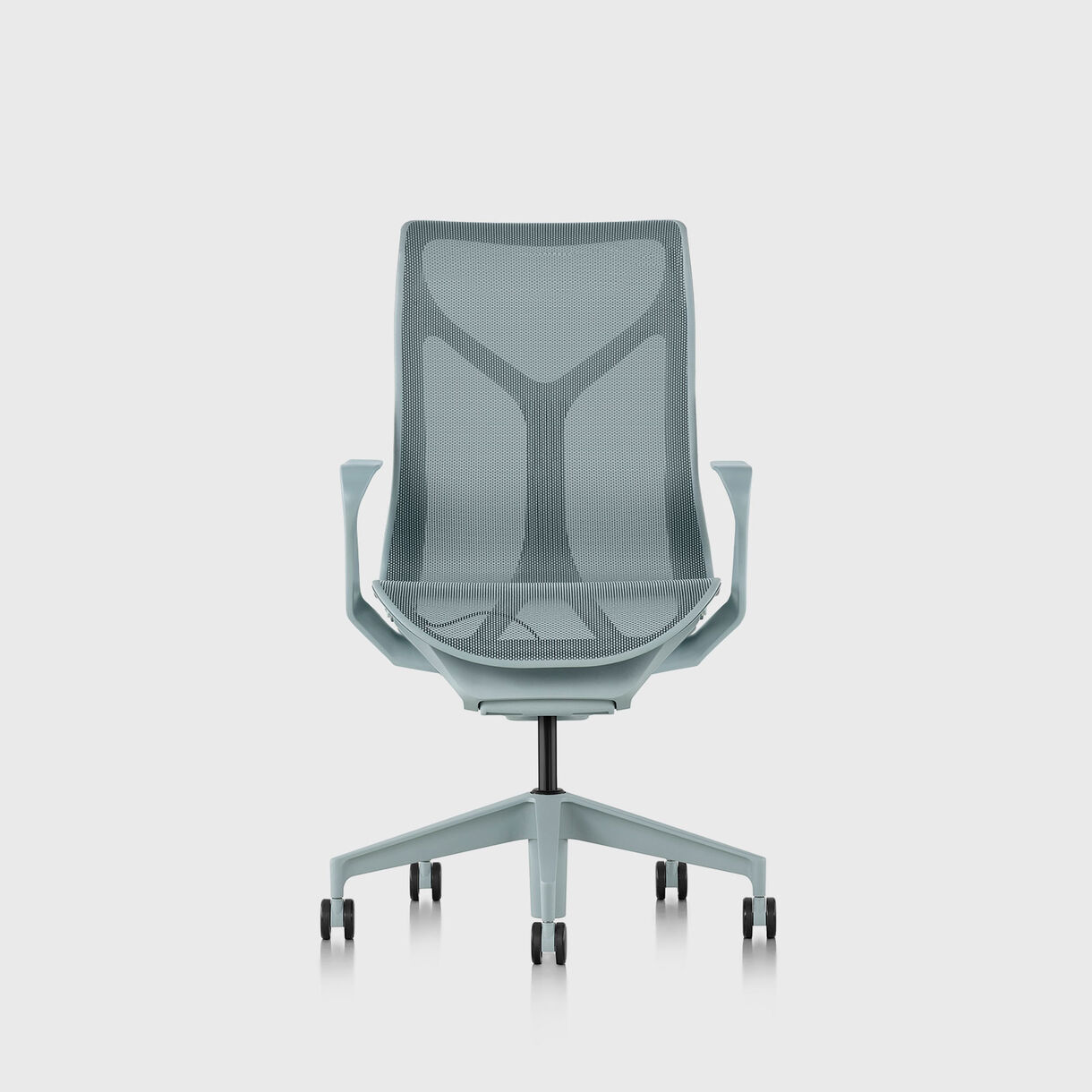 Cosm Chair, Glacier - Mid Back - Fixed Arms